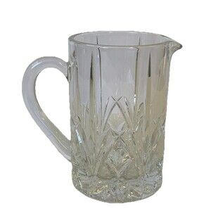 WATERFORD (Marquis) ~ Lead Crystal 32 oz. Handled PITCHER-JUG Wedding Gift